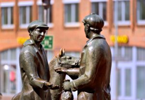 Skulptur Pferdehändler