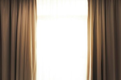 open curtains